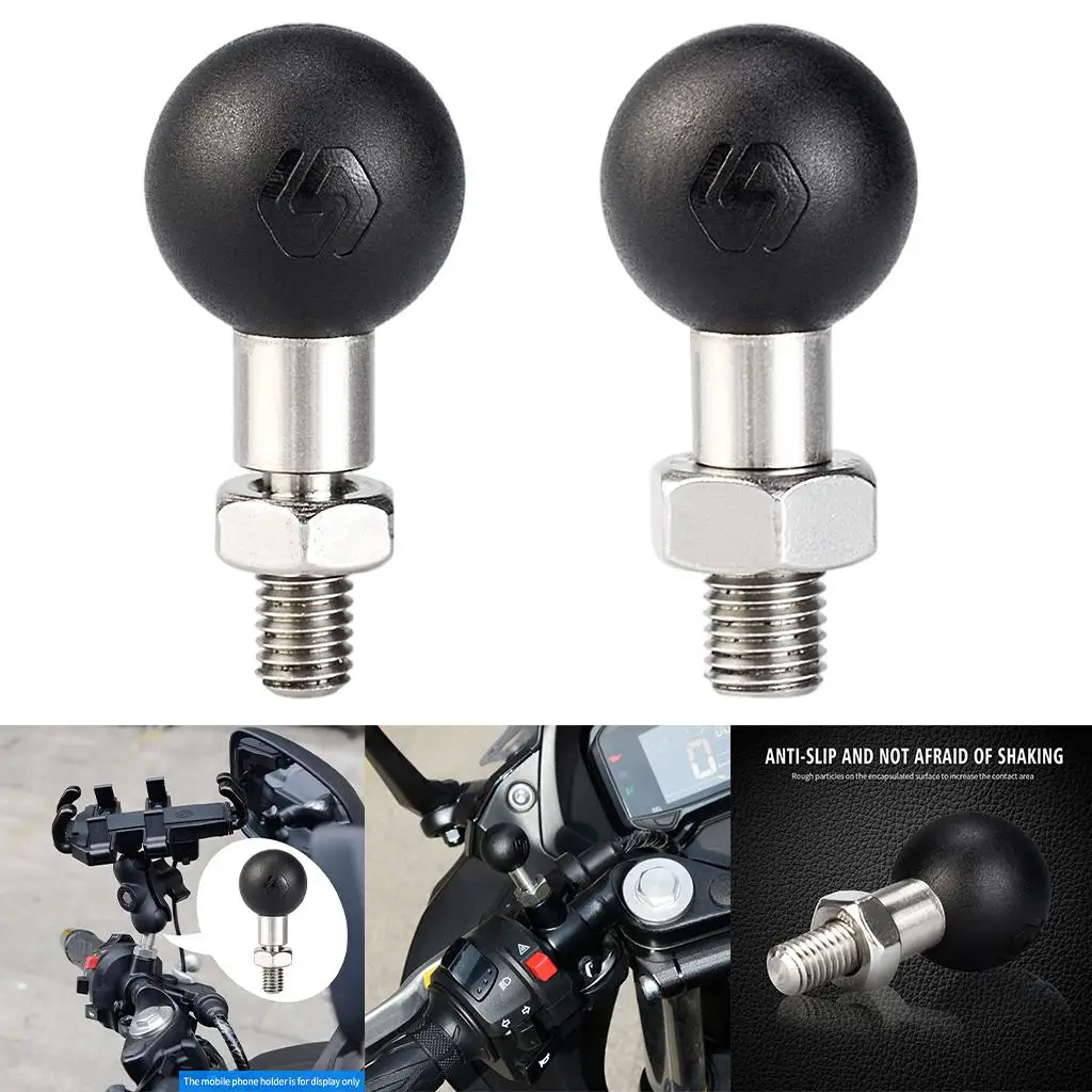 Universal Motorbike Handlebar Ball Head Adapter 25mm Non Slip Shockproof Base for Enduro Motorcycle