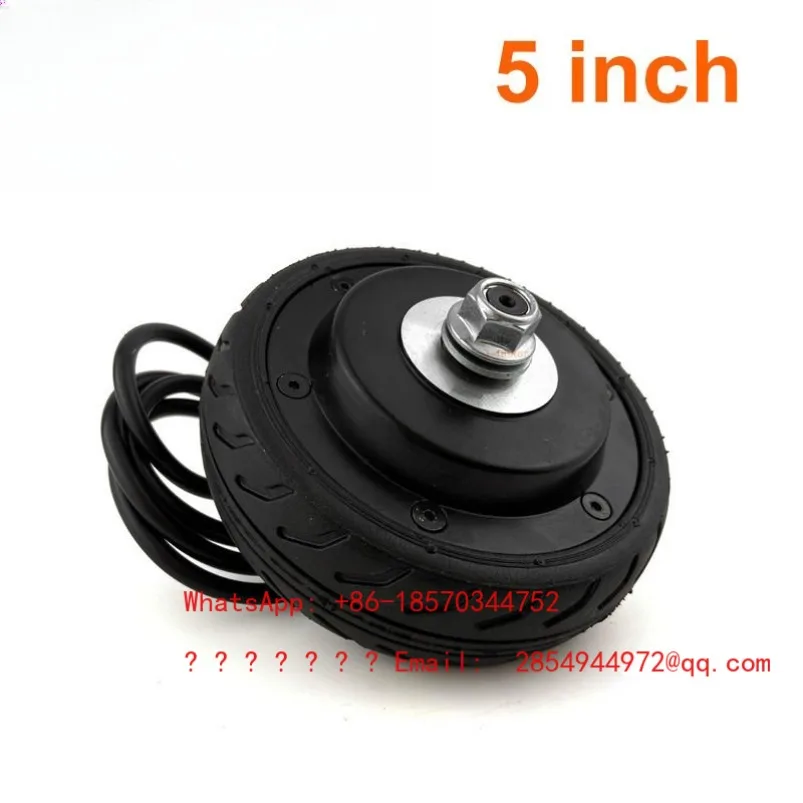 

5 Inch Solid Wheel Scooter Motor 24V/36V/200W Toothless Electric Scooter Motor