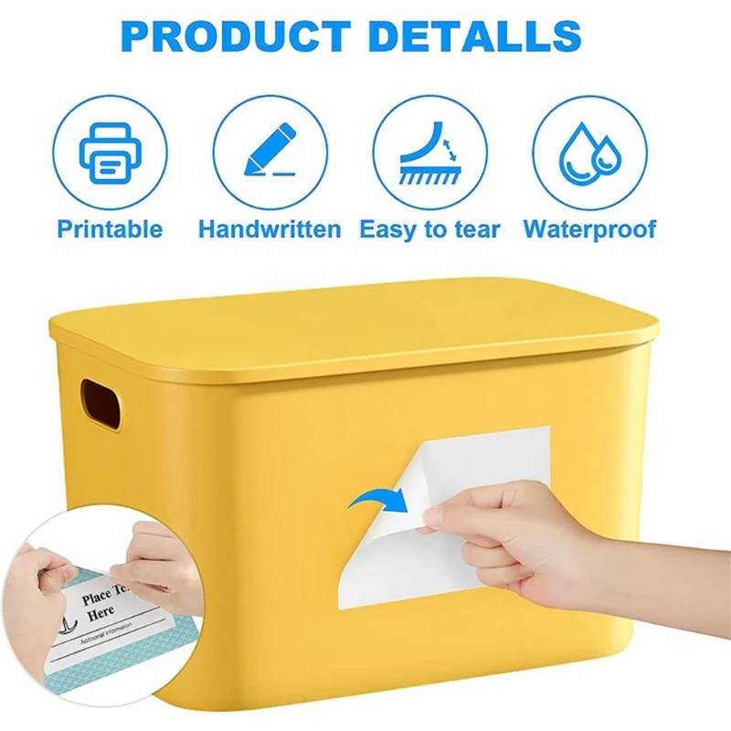 Tear Proof Water Resistant Labels Tear-Resistant Waterproof For Clear Identification 4x6Inch 100pcs/Pack Drop Shipping