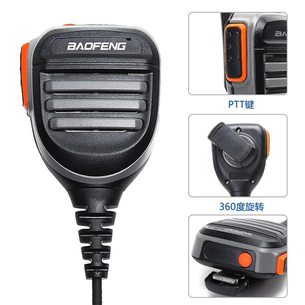 For BF888S Walkie Talkie Microphone Waterproof Speaker Microphone Accessories