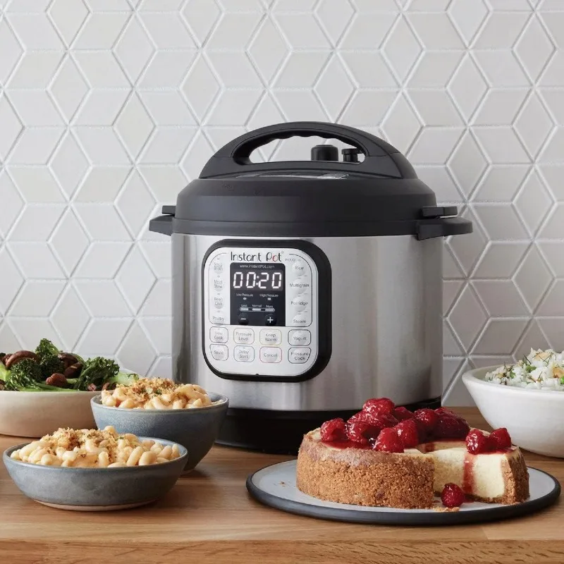 Autocuiseur électrique Instant Pot Duo, mijoteuse, cuiseur à riz, cuiseur vapeur, sauté, machine à yaourt signée, réchauffeur et arabisateur, 7 en 1