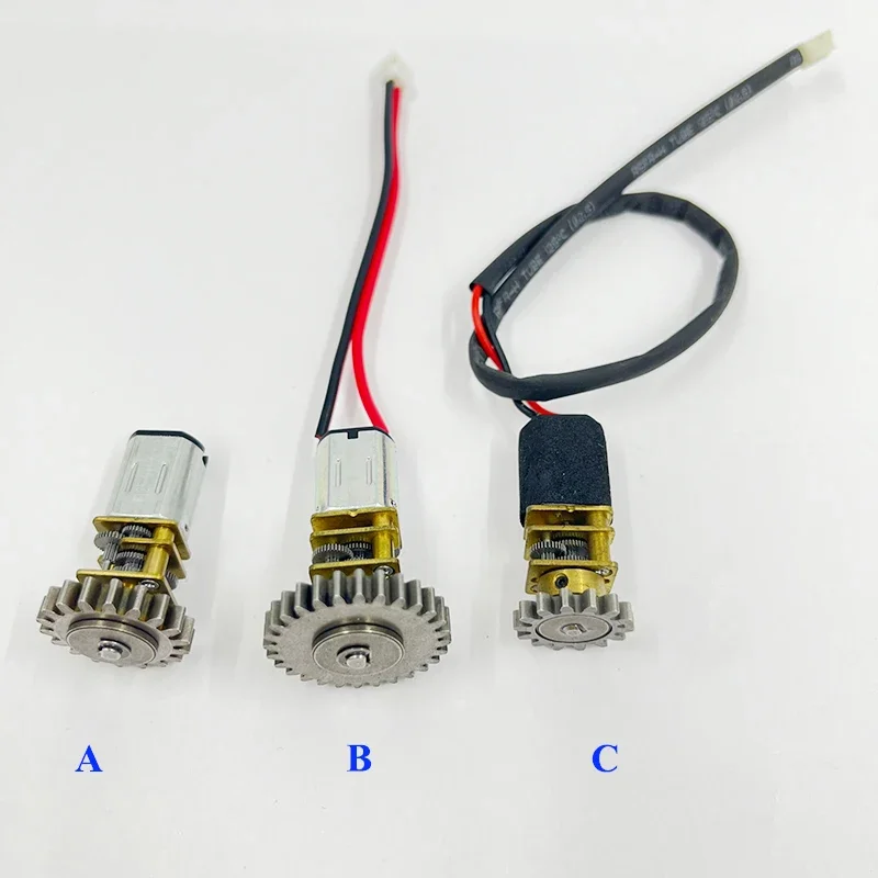 1PC Micro Full Metal N20 Gear Reduction Motor DC 3V 5V 6V Slow Speed Gear Engine with Metal Tooth Head