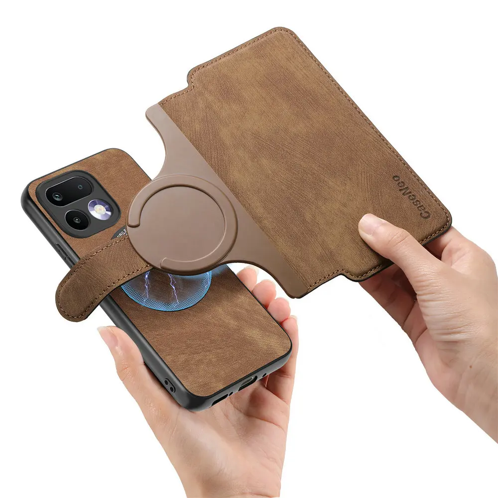 Odłączane etui magnetyczne 2w1 ze skóry do OPPO Realme 16 Pro Plus 14 13 12 11 5G, luksusowe etui portfelowe Funda Realme14 15 GT 8 Pro