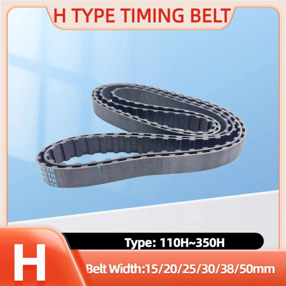 

H Rubber Belt Model 110H to 350H H Closed Loop Trapezoid Tooth Belt Pitch 12.7mm H Timing Belt Belt Width 15/20/25/30/38/50mm