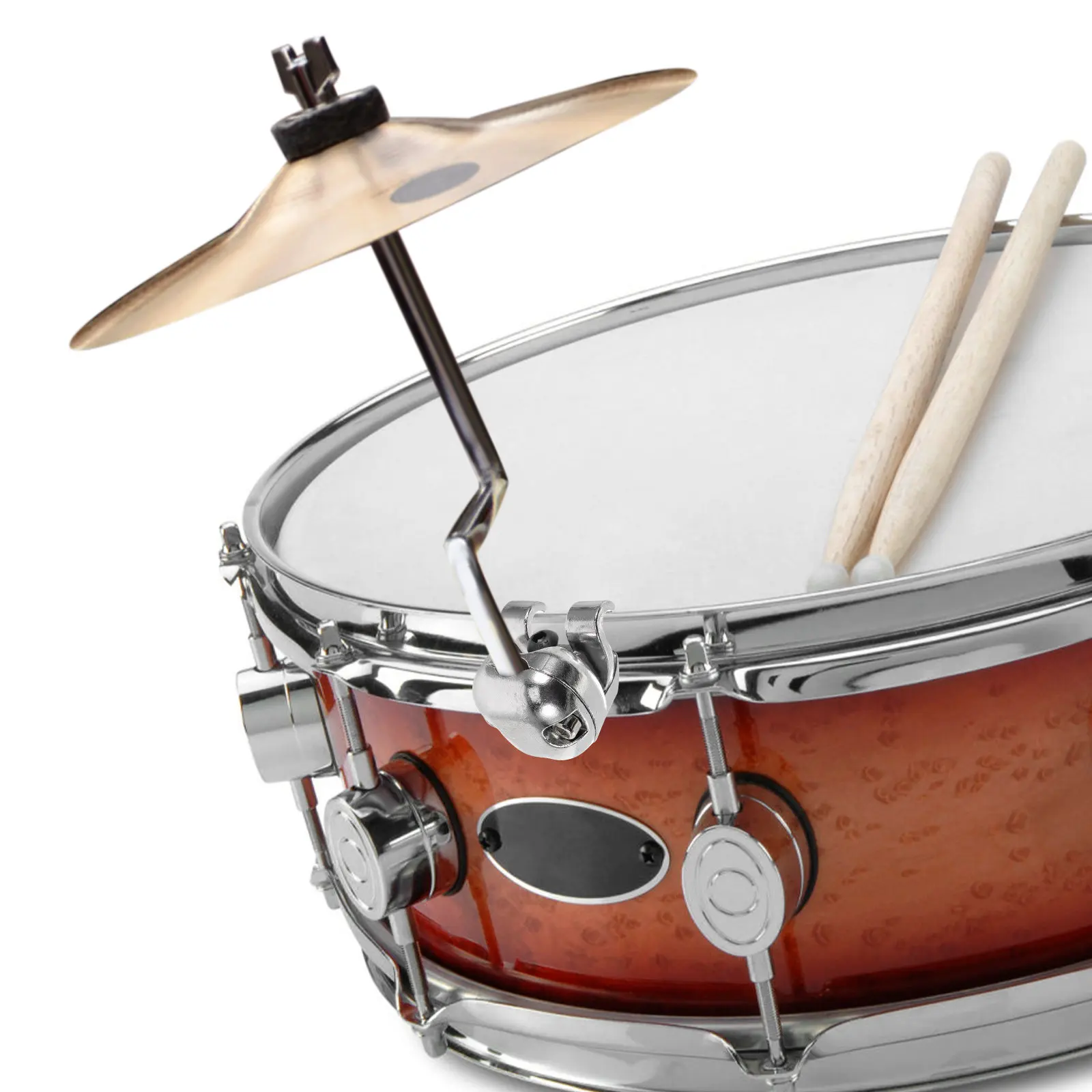 Cymbal Multifunction Clamp High Strength Metal Cymbal Arm Holder Drum Clip Tom Drum Braces Instrument Rod Holder Supply