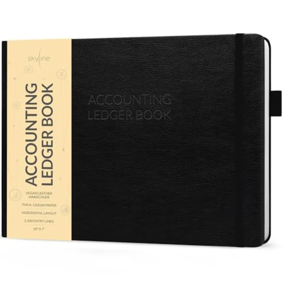 

Accounting Ledger Book Columnar Log Journal for Personal and Small Business Bookkeeping Money Expense Log Hardcover 10x7 Inches