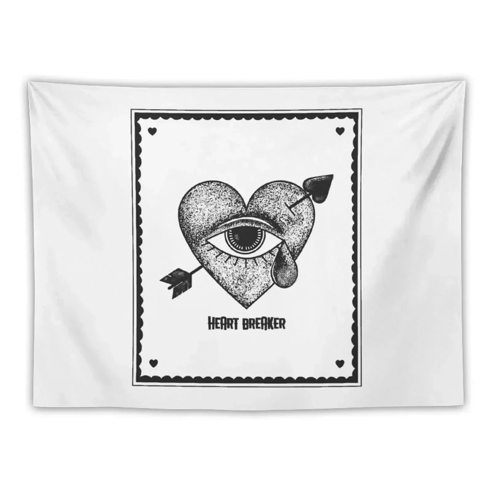 Heart Breaker Tapestry Room Decorator Cute Decor Room Decor Tapestry