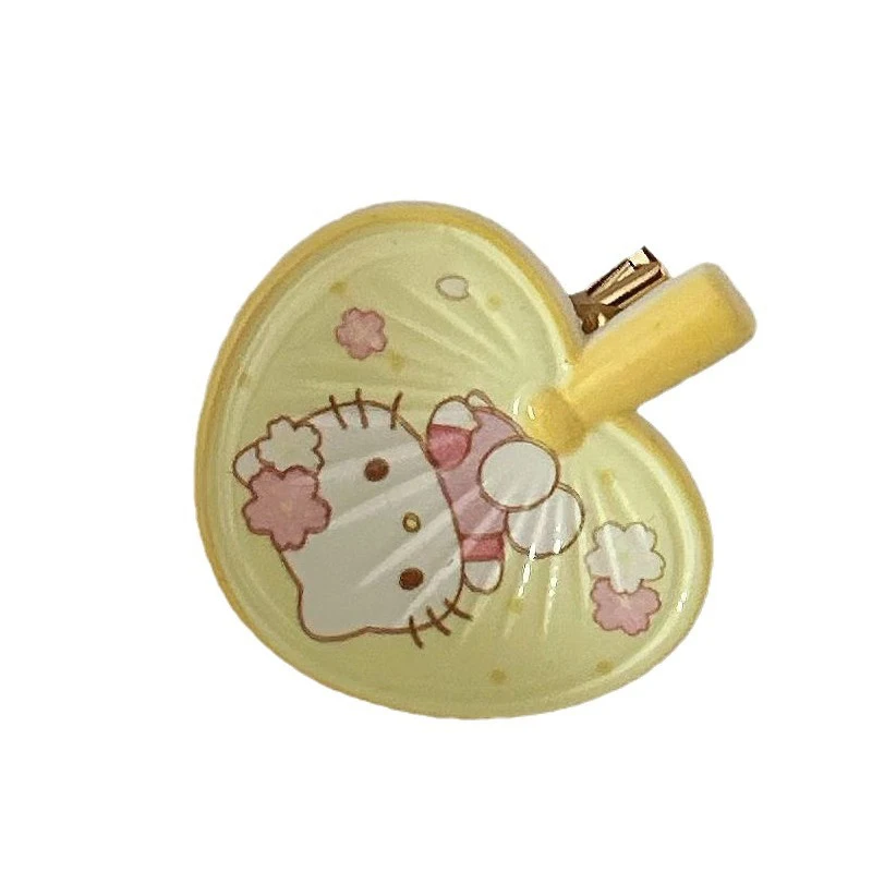 Sanrio-Pinza para el pelo de Hello Kitty para mujer y niña, accesorio para el cabello, 2 piezas