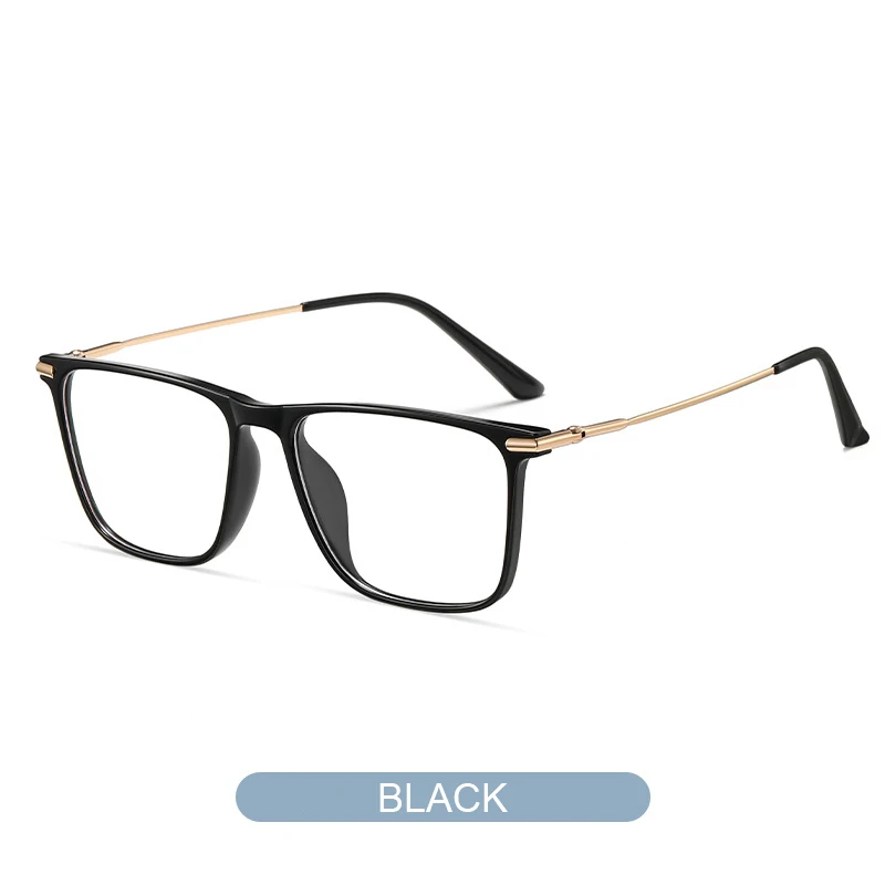 VICKY Titan klassische Herren-Lesebrille mit quadratischem Rahmen, Anti-Blaulicht-Lesebrille, Myopie, kann individuell angepasst werden, Brillen 007 5