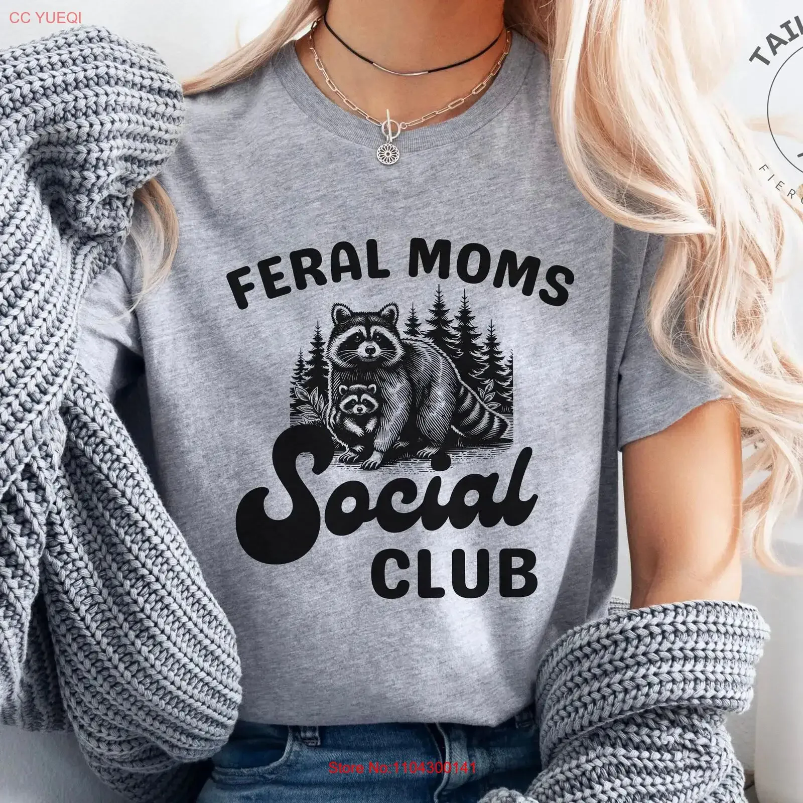 Feral T Shirt Raccoon Mom Social Club Trash Panda Funny Racoon shirts that go hard Cute but for Birthday vintage Washed homme