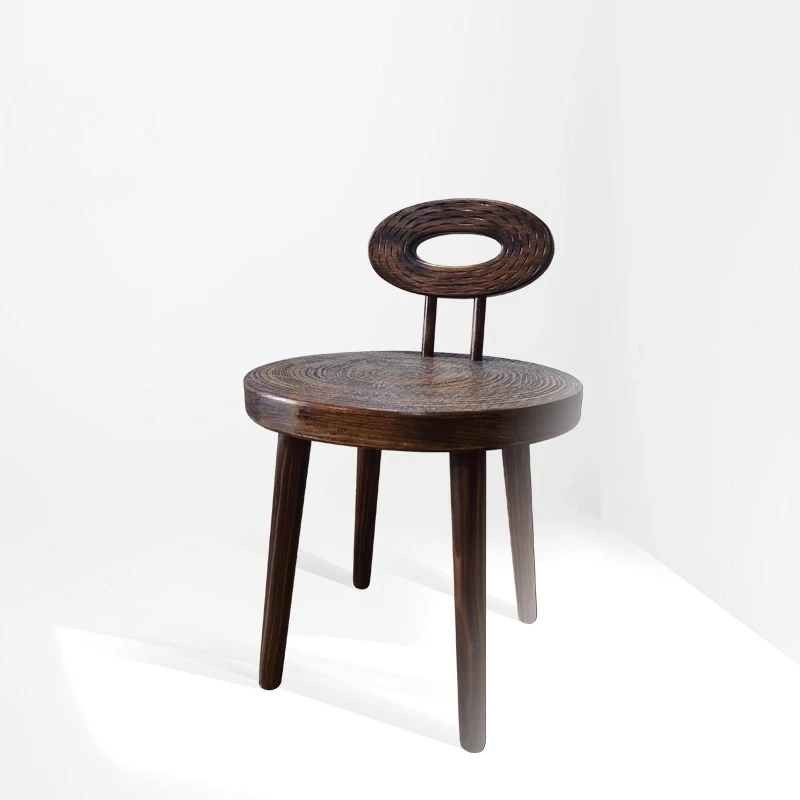Japanese Dining Chairs Designer Modern Restaurant Chairs Coffee Shop Hotel Backrest Seat Wabi-sabi