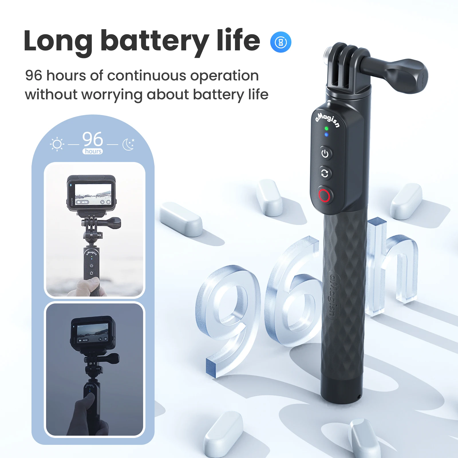BT Remote Control Selfie Stick for Sports Camera for Insta360 Cell Phone Accessories