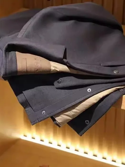 Adstrative Sle 90 Goose down Jaet خفيف الوزن كاجوال للرجال في الهواء الطلق معطف بياقة أنيقة للخريف والشتاء