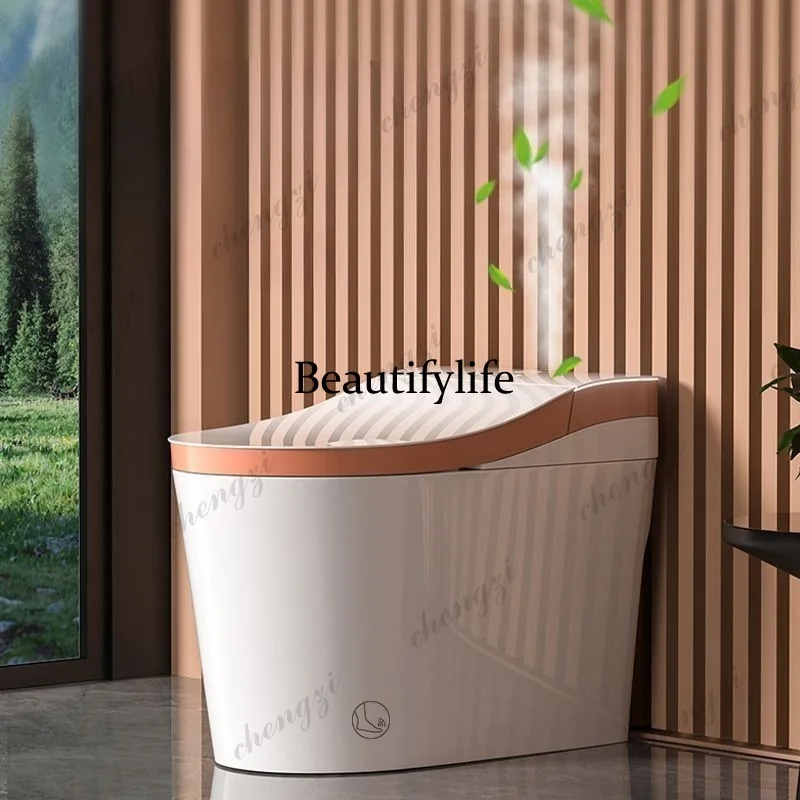 Household smart toilet Fully automatic integrated ergonomic seat capacitive induction toilet
