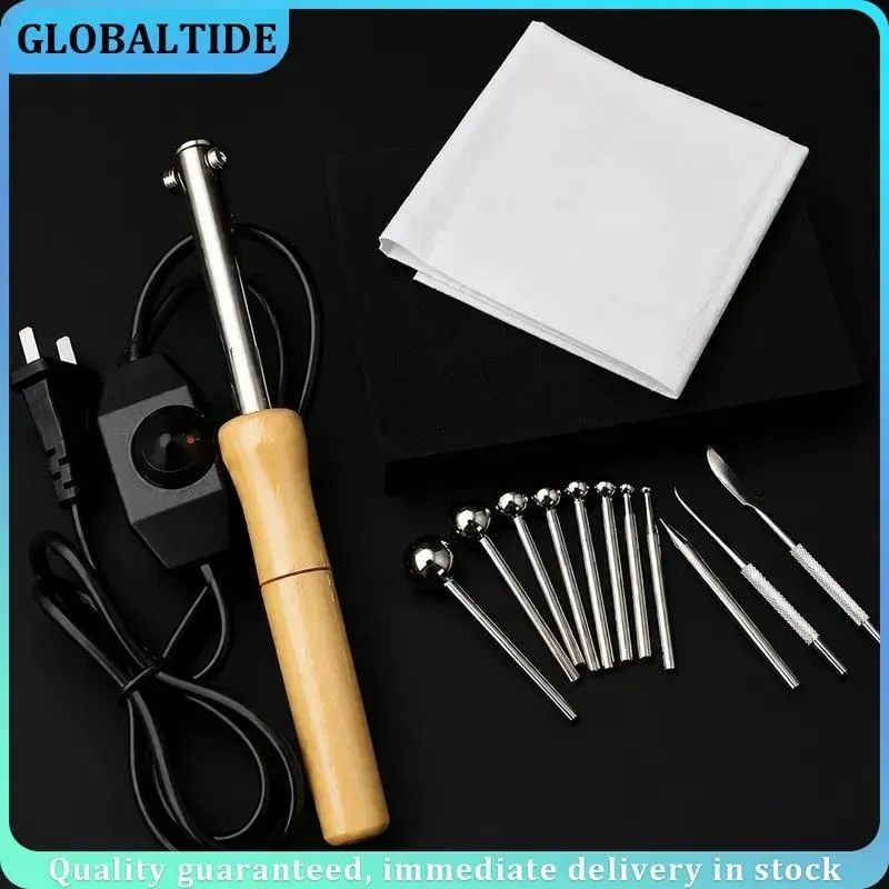 DIY Fabric Flowers Ironing Tool Set 8-18 Heated Heads Soldering Iron 220V 110V Craft Tool for Artificial Flower Making