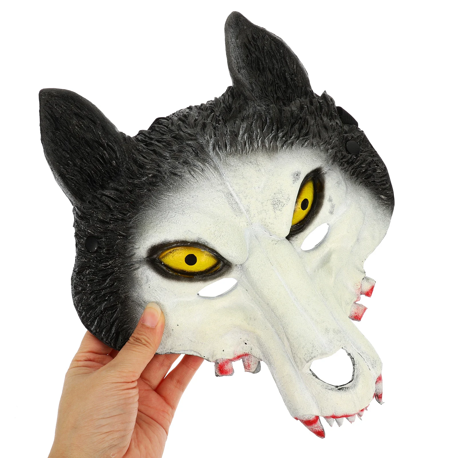 

Halloween Wolf Mask PU Material Creepy Scary Cosplay Prop for Costume Party Carnival Halloween Mask Cosplay Prop