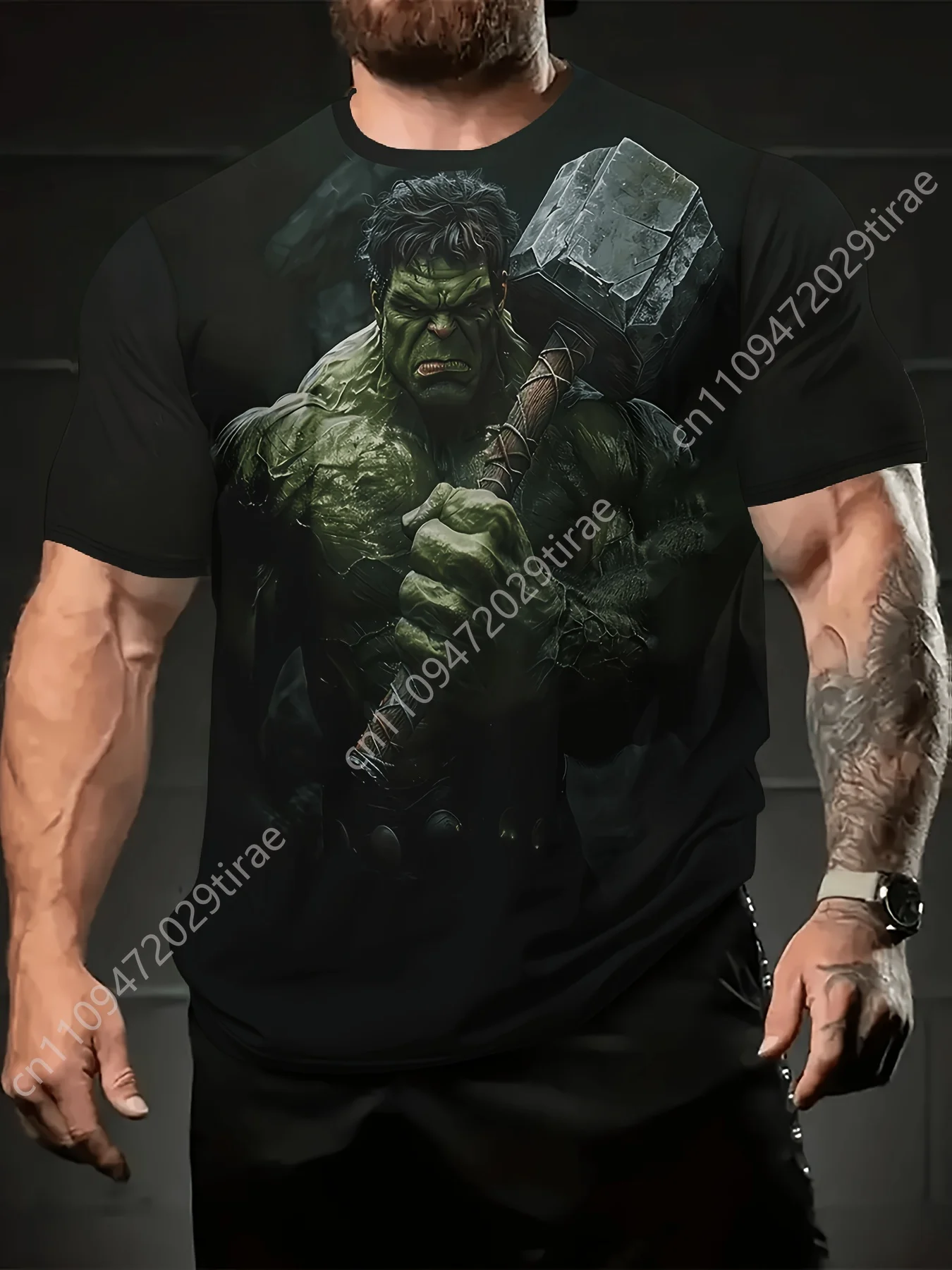 

Marvel T-shirt 3D Print Superhero Hulk T shirt Cosplay