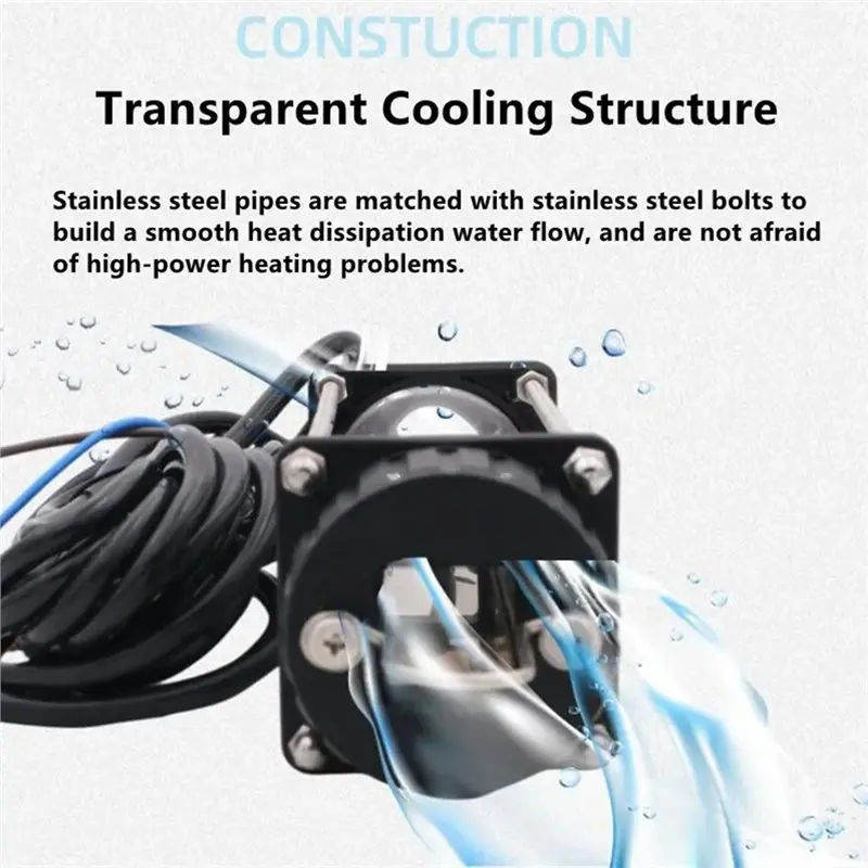TFTP-DC12V 120W LED Bait Submersible Fish Underwater White Lure Light Waterproof High-Power Fishing Night Fishing Finder