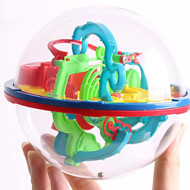 

Maze Ball Puzzle Montessori 3D Fidget Game Challenging Maze Puzzle Toy Early Education Activities For Hand-Eye Coordination