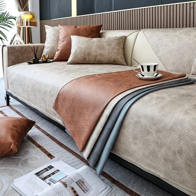 Leather cushion covers for sofa hotsell