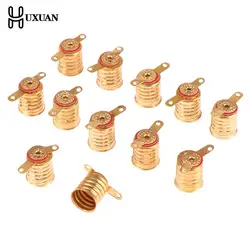 10Pc E10/E14 Screw-Type Copper Lamps Base Bulb Electric Bead Lamp Holder Home Experiment Circuit Electrical Test Accessories