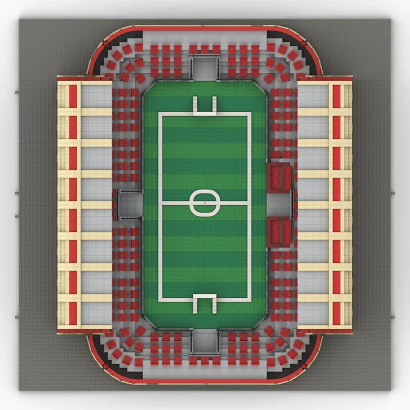 

8371 деталь MOC: Модульный футбольный стадион, конструктор, рождественский подарок для коллекционеров, развивающая игрушка для развития моторики