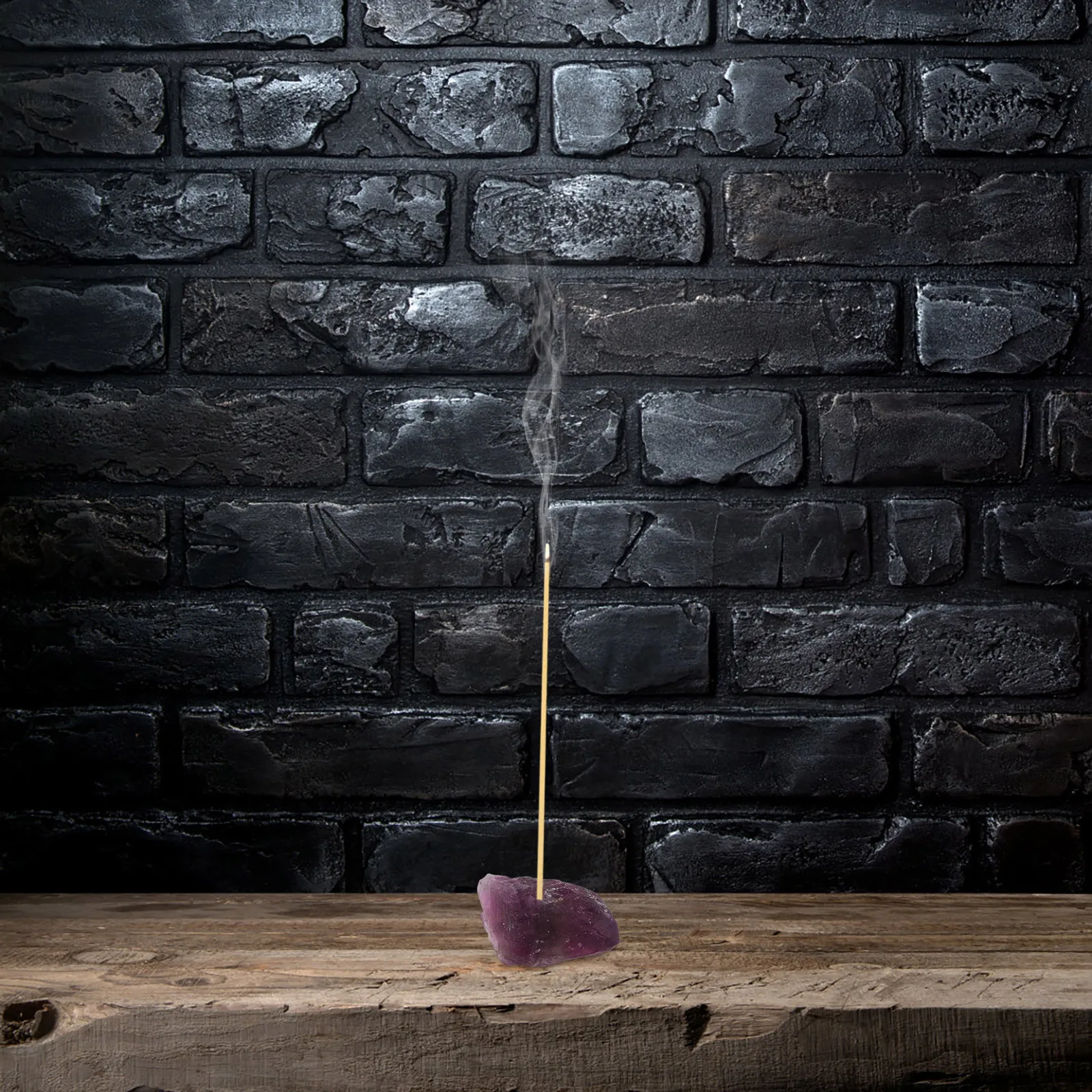 

Natural Amethyst Crystal Incense Stick Holder Quartz Stone Aromatherapy Burner Meditation Yoga Stone Incense Holder