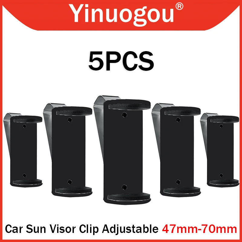 5PCS Car Sun Visor Clip Holder Adjustable 47-70mm For Garage Door Gate Remote Control Transmitter Quick installation Top Quality