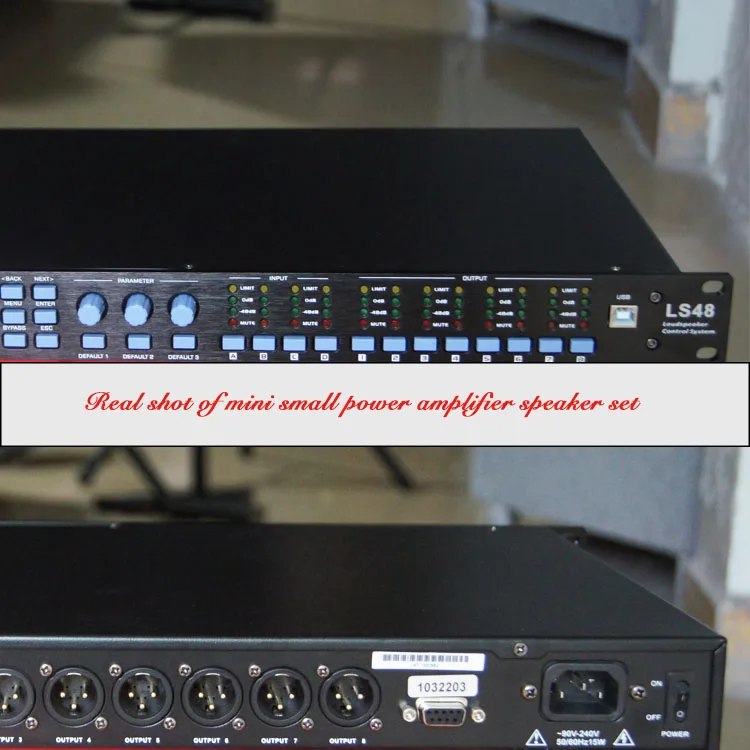 LS48 Professional Audio Processor, Speaker Matrix Feedback Suppression Anti-howling Audio Device
