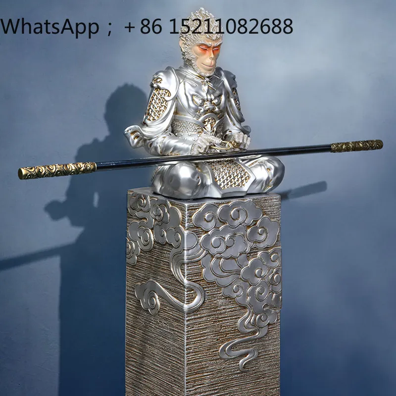 SCY office creative floor ornament Sun Wukong living room entrance home decoration