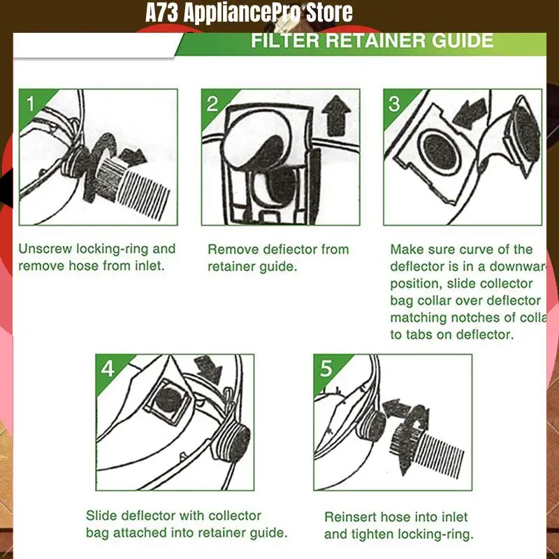 

20 Pack VF2005 Collection Filter Bags For Shop-Vac 9066200 10-14 Gallon Type F + Type I, Replace Part 90662 And 90672-A73Z