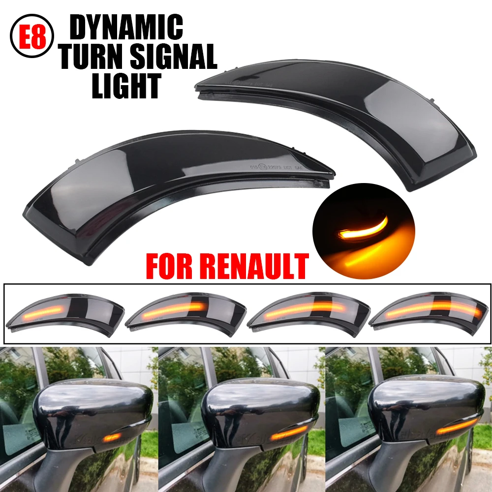 Dynamic Blinker for Renault KAPTUR CAPTUR J5 H5 Clio IV MK4 4 Lutecia Grandtour LED Turn Signal 2013 2014 2015 2016 light