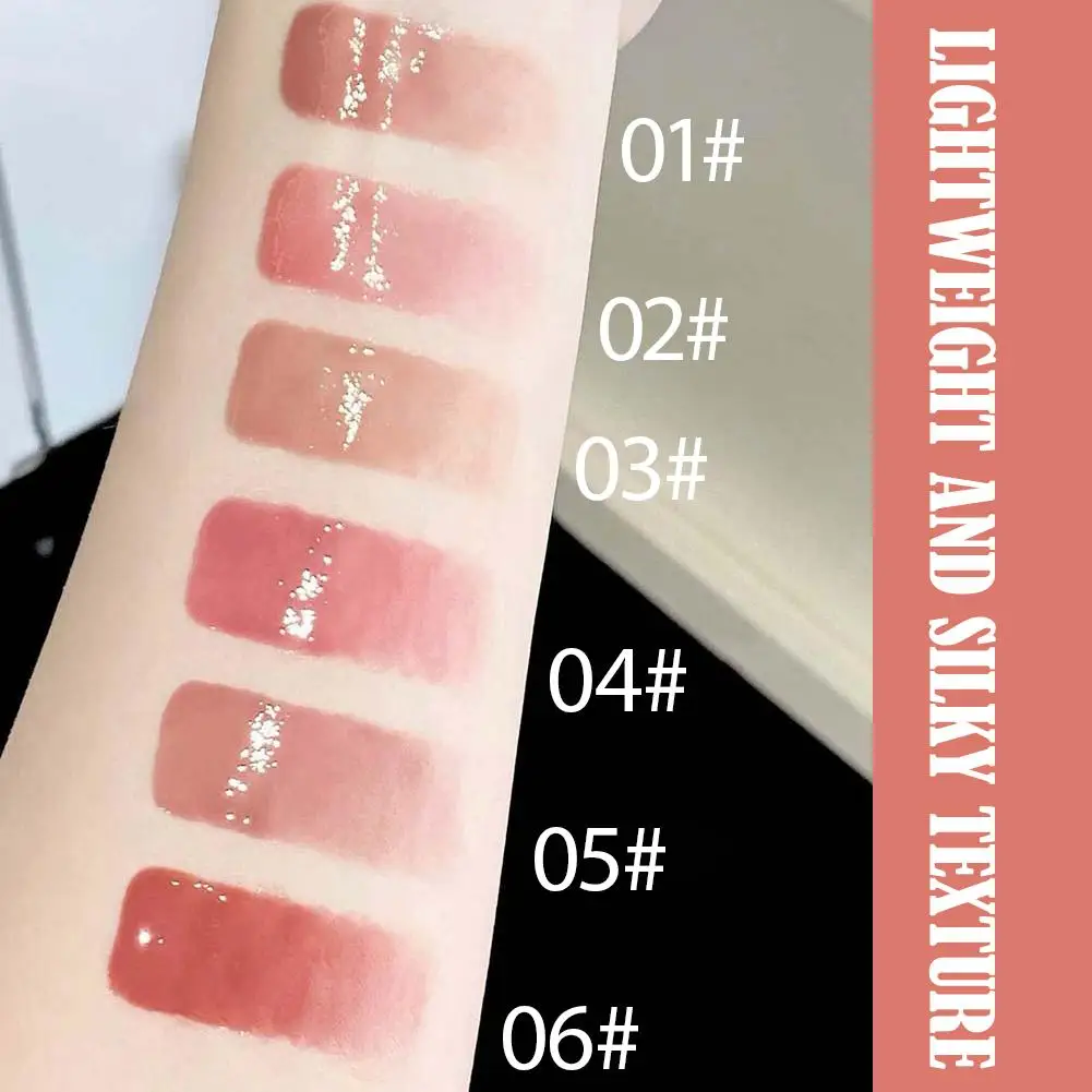 Per Cappuvini Specchio Gloss Essenza Lucidalabbra Smalto di vetro Studente bianco Lip Party Lip Rossetto nazionale Gloss Nude V0O7