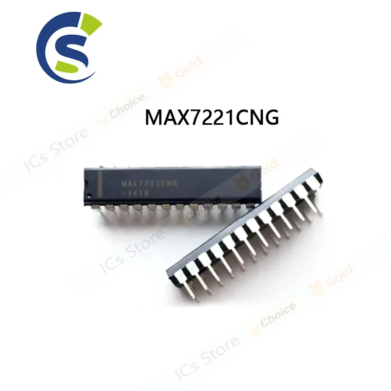 5PCS NEW GOOD QUALITY MAX7221 DRVR DSPLY LED 8DIG MAX7221ENG 24-DIP MAX7221CNG
