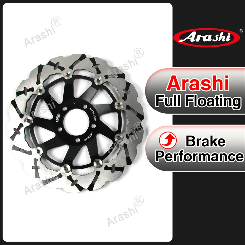 

Arashi 1PCS Motorcycle CNC Floating Front Brake Disk Disc Rotors For KAWASAKI ZEPHYR1100 NINJA ZX1100C ZRX1100 ZRX 1200 1200R