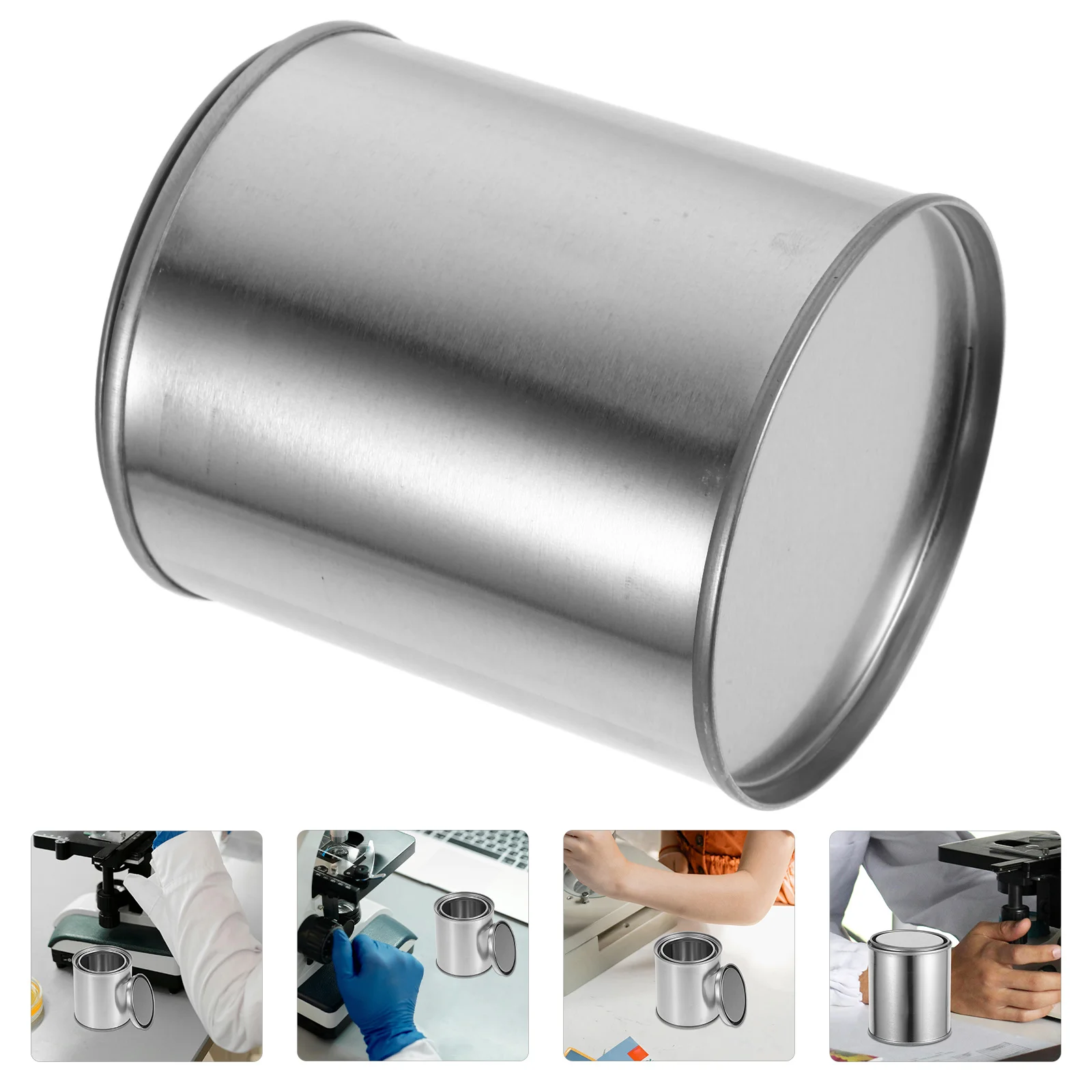 

12pcs Metal Asphalt Sampling Paint Cans Heavy Duty Sealing Storage Containers Laboratory Pigment Holder Empty Pitch Can