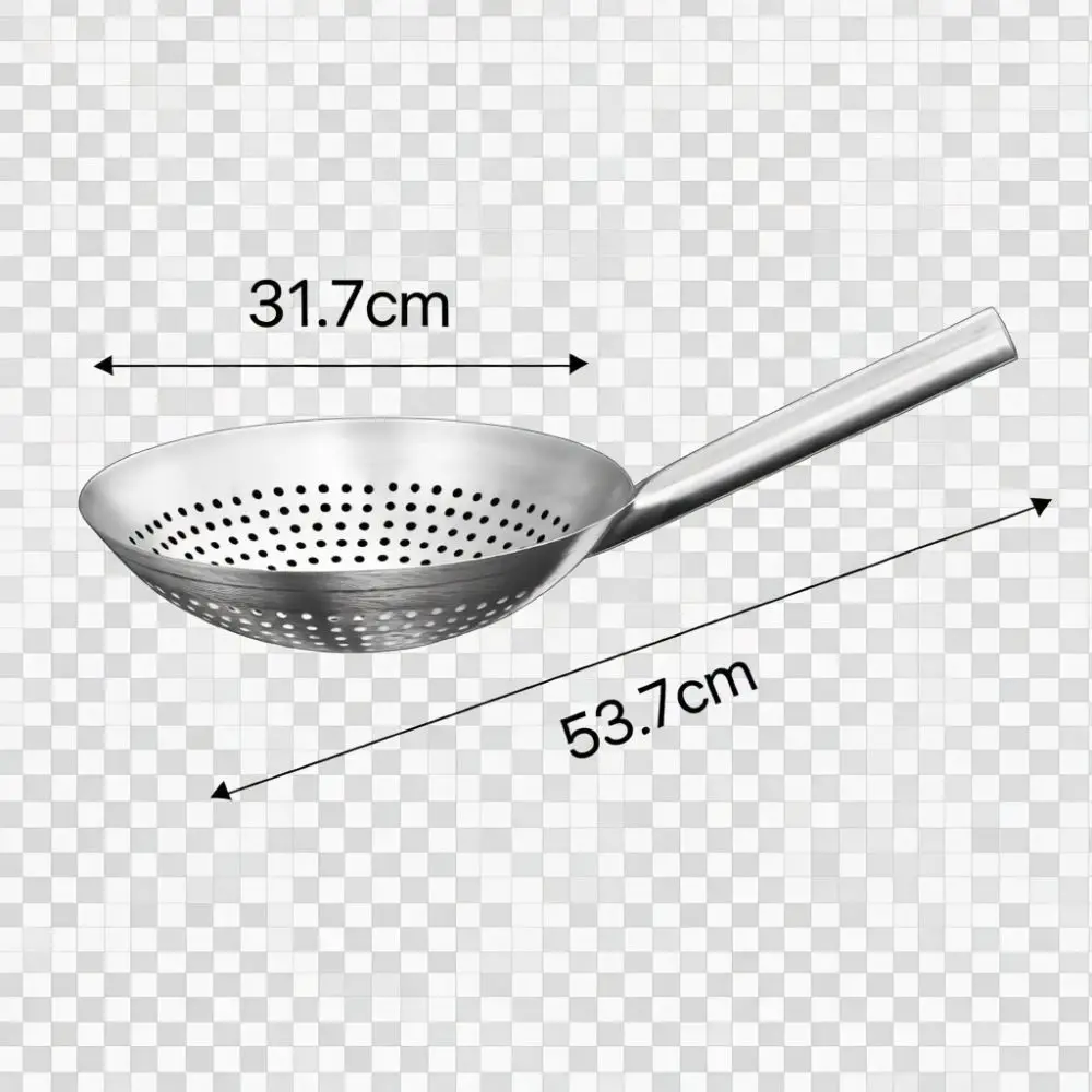 Large Capacity 304 Stainless Steel Colander Thickened Mesh Strainer Efficient Oil Filtering Tool For Cooking Kitchenware