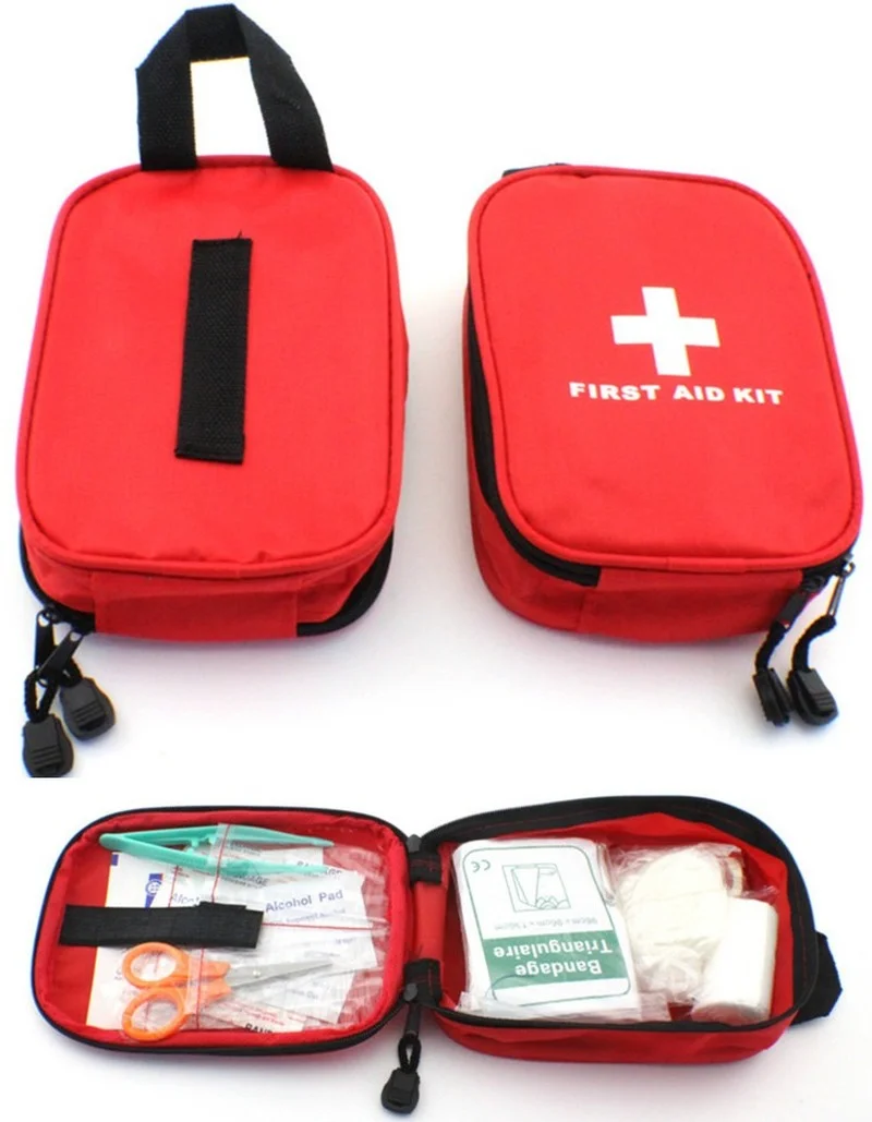 Kit di pronto soccorso portatile da viaggio all'aperto Kit di emergenza Kit salvavita Kit medico adatto per il campeggio all'aperto dell'auto di famiglia