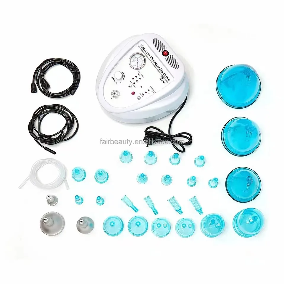 

Portable Blue Vacuum Therapy Machine 24 Cup Suction Cupping Massager for Commercial Use Hip and Butt Enhancer