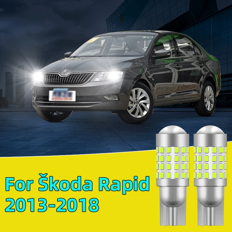 

2PCS For Škoda Rapid 2013-2018 Car Led Bulb T10 W5W width lights side marker position Signal Lamp 12V 24V Clearance Lights