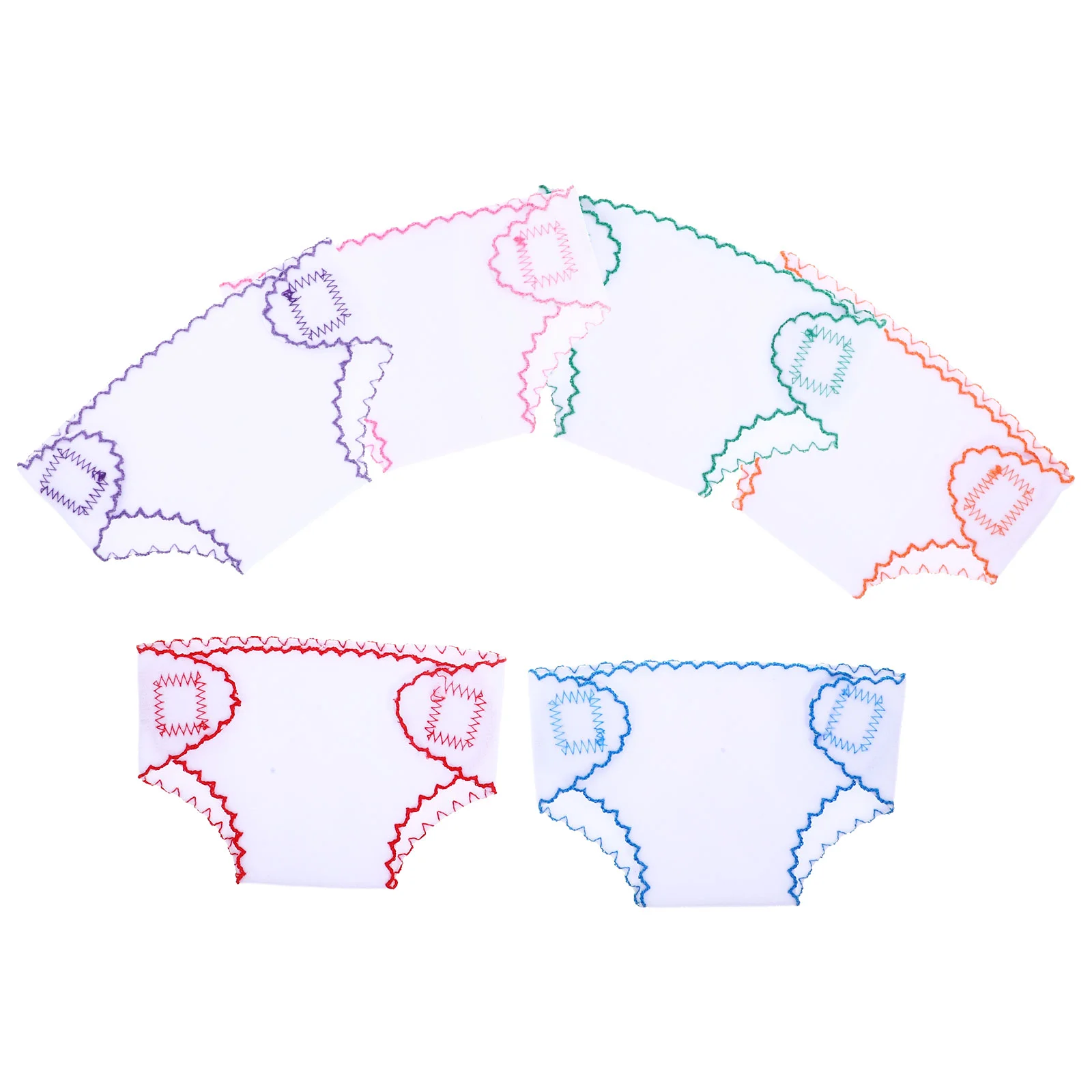 

6 Pcs Mini Cloth Diapers Baby Clothes and Dipper Babt Underwear Toddler Toys Material Accessories for Dolls