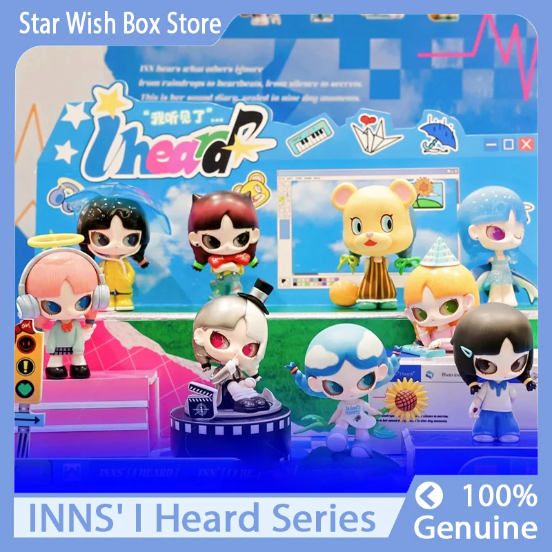 

INNS' I Heard Series Blind Box Cute INN Anime Doll Mystery Box Kawaii PVC Action Figurine Surprise Bag Collectible Model Toys