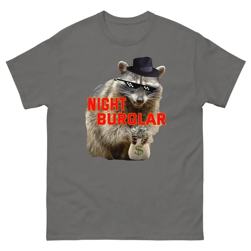 

Футболка Night Burglar Racoon Футболка Trash Panda Thief Забавный дизайн
