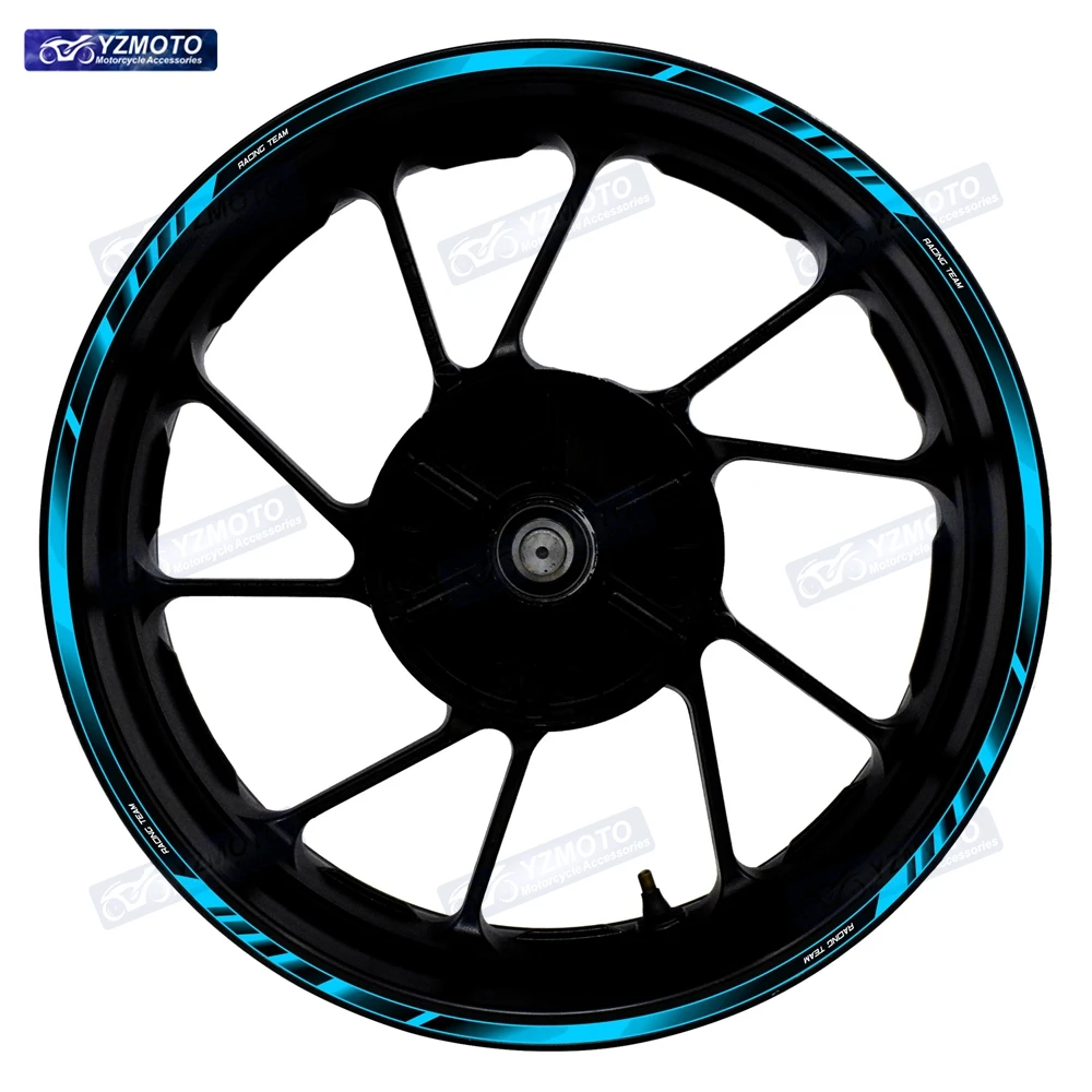 

Для YAMAHA YZF R125 R25 R1 R3 R6 R7 Ступица переднего и заднего колеса мотоцикла 17-дюймовая наклейка Водонепроницаемая светоотражающая наклейка на обод