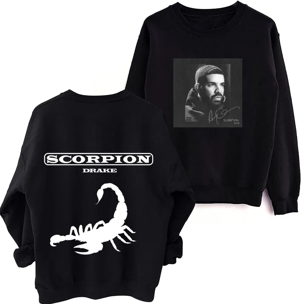 

2024 Scorpion Drake O-Neck Long Sleeve Spring and Autumn Men Clothing Hoodies Women Printing