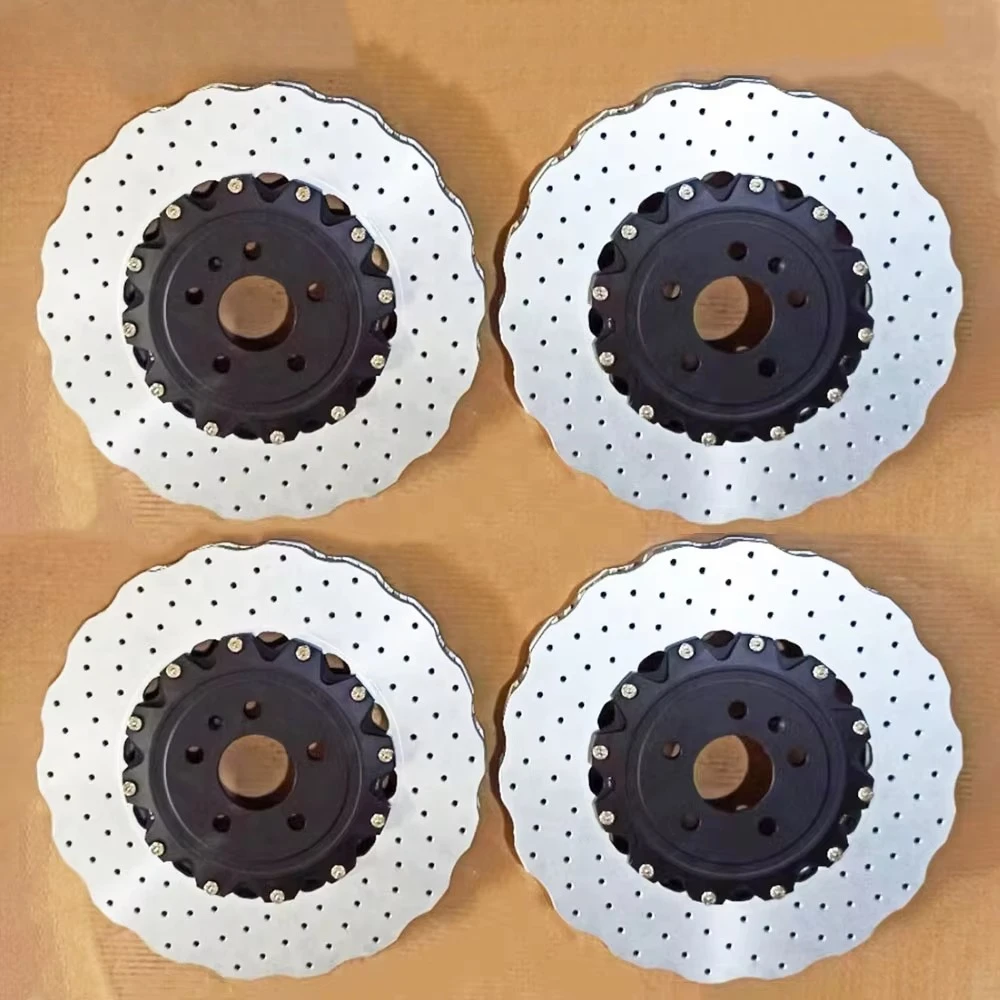 400Mm 356mm 390mm Custom Design 2 Piece Wave Design Audi S6 S7 S8 RS6 RS7 Rotor Brake Disc