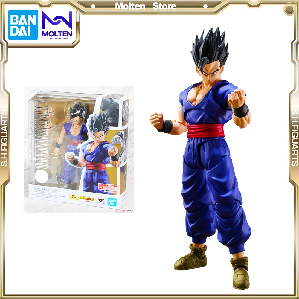 

BANDAI Original S.H.Figuarts Dragon Ball Super Super Hero Ultimate Gohan Form Action Figure Model Kit Completed