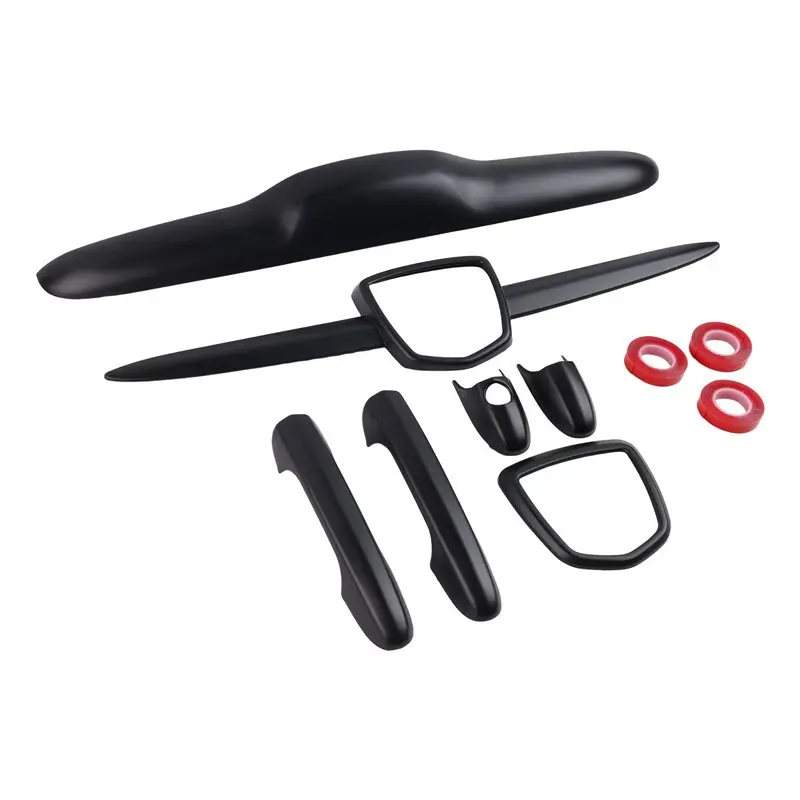 M93K-Matte Black Exterior Cover Kit For Fiat Abarth 500 595 695