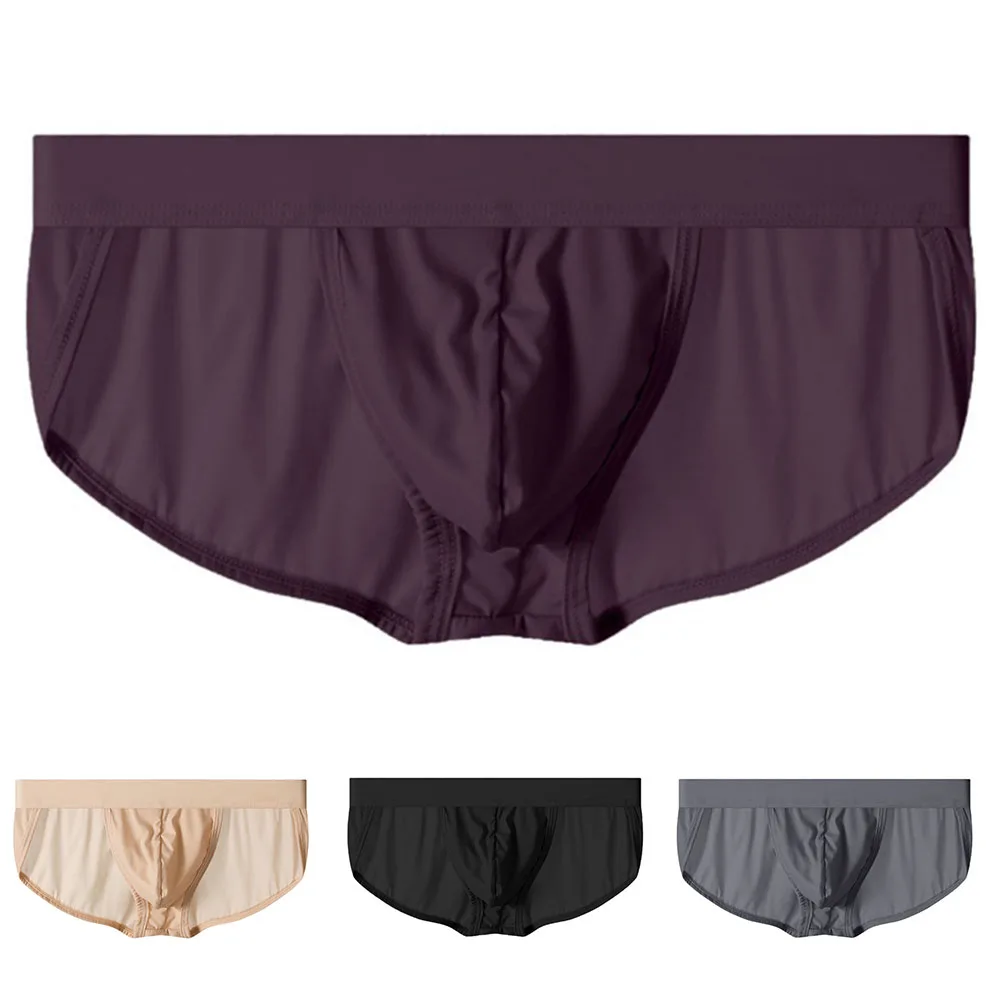 

Men\\'s Stretch Briefs with U Convex Pouch Low Rise Design for Comfort and Breathability Smooth Fabric Underwear