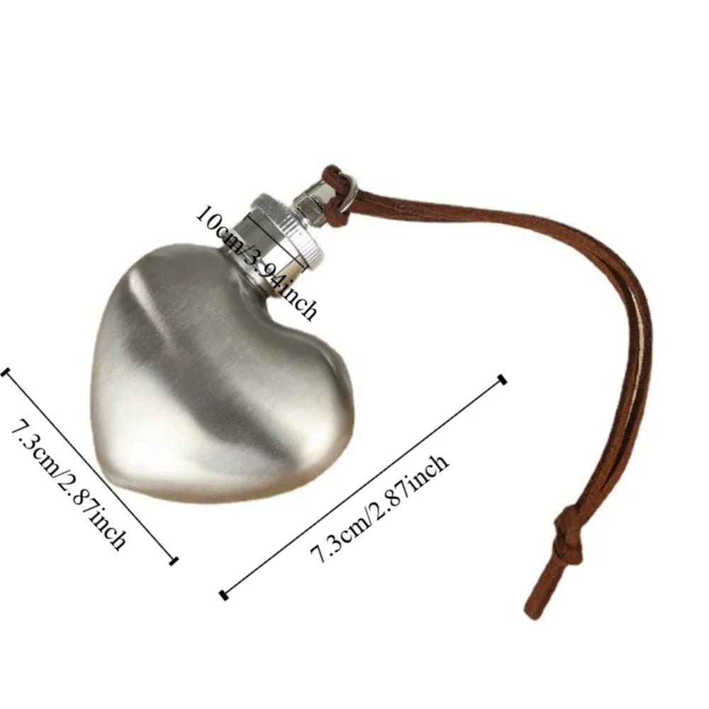 Creative Mini Heart Hip Flask 1 Oz Leakproof Wine Pot Food Grade Stainless Steel Flagon Winter